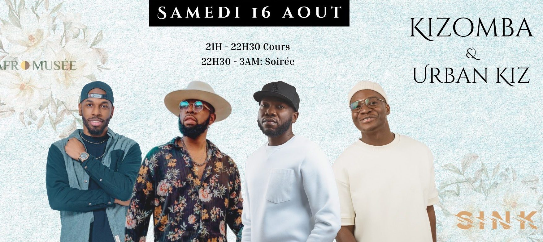 Soirée de Kizomba et Urban Kiz avec DJ Sink. Visitez www.salsafolie.com pour tous les événements de danses latines à Montréal et les environs.